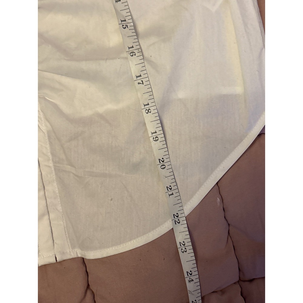 Wild Fable Womens White Cropped Hook & Eye Front Long Sleeve Top, Size L - Picture 8 of 8
